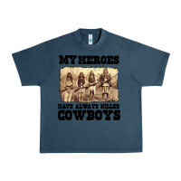 Midnight Navy my heroes have always killed cowboys retro Urban Heavy Tee - linhVisuals