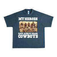 Midnight Navy my heroes have always killed cowboys retro Urban Heavy Tee - linhVisuals