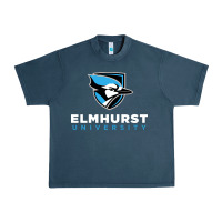 Midnight Navy elmhurst university Urban Heavy Tee - linhVisuals