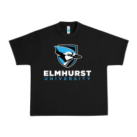 Black elmhurst university Urban Heavy Tee - linhVisuals