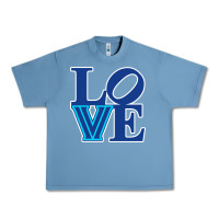 Pebble Blue villanova love Urban Heavy Tee - linhVisuals