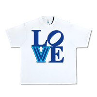 White villanova love Urban Heavy Tee - linhVisuals