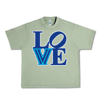 Oil Green villanova love Urban Heavy Tee - linhVisuals