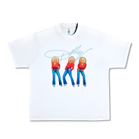 White dolly musician Urban Heavy Tee - linhVisuals