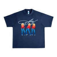 Navy dolly musician Urban Heavy Tee - linhVisuals