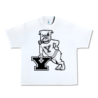 White yale vintage Urban Heavy Tee - linhVisuals