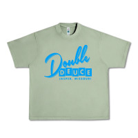 Oil Green double deuce bar Urban Heavy Tee - linhVisuals