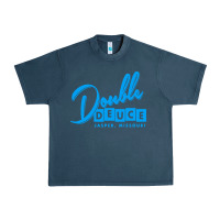 Midnight Navy double deuce bar Urban Heavy Tee - linhVisuals
