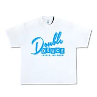 White double deuce bar Urban Heavy Tee - linhVisuals