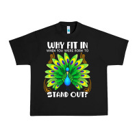 Peacock Inspired Beautiful Color Bird (3) Urban Heavy Tee | Teevron