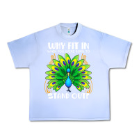 Grape Ice peacock inspired beautiful color bird (3) Urban Heavy Tee - linhVisuals