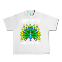 Lunar Rock peacock inspired beautiful color bird (3) Urban Heavy Tee - linhVisuals