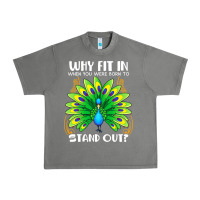 Tornado peacock inspired beautiful color bird (3) Urban Heavy Tee - linhVisuals
