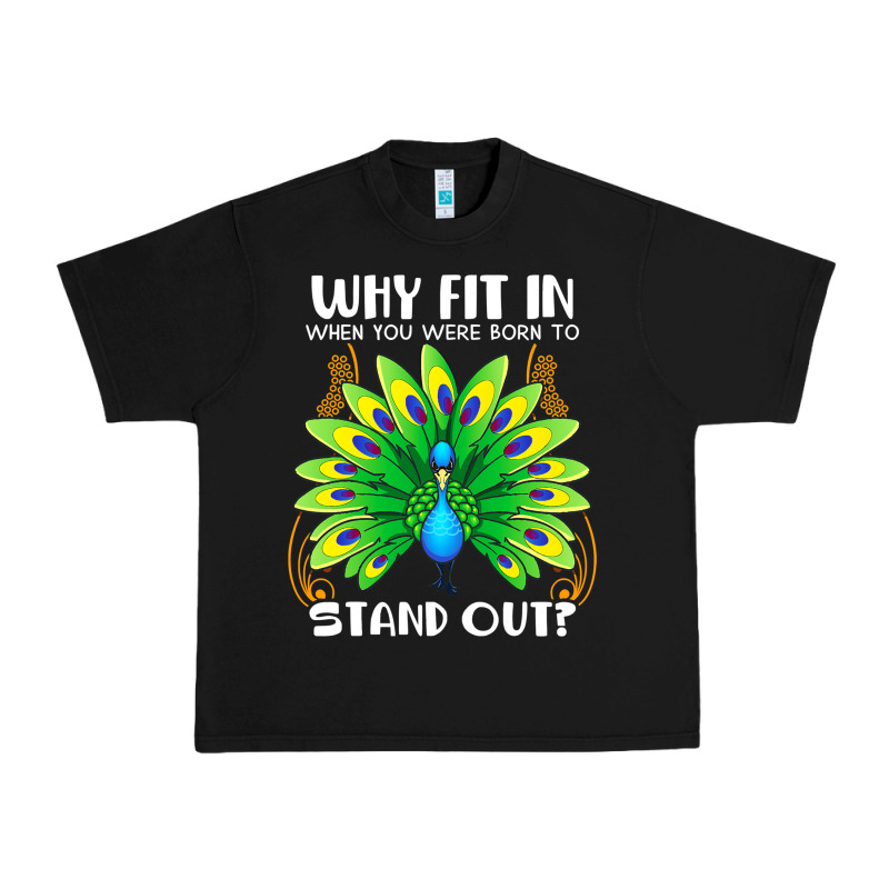 Peacock Inspired Beautiful Color Bird (3) Urban Heavy Tee by linhVisuals | Teevron