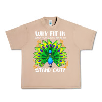 Burro peacock inspired beautiful color bird (3) Urban Heavy Tee - linhVisuals