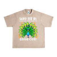 French Oak peacock inspired beautiful color bird (3) Urban Heavy Tee - linhVisuals