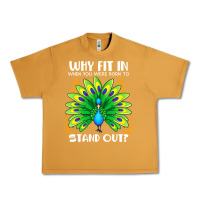 Peanut Butter peacock inspired beautiful color bird (3) Urban Heavy Tee - linhVisuals
