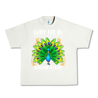 Pistachio peacock inspired beautiful color bird (3) Urban Heavy Tee - linhVisuals