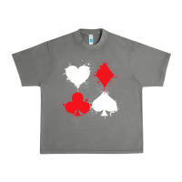 Tornado playing cards poker heart spade club Urban Heavy Tee - linhVisuals