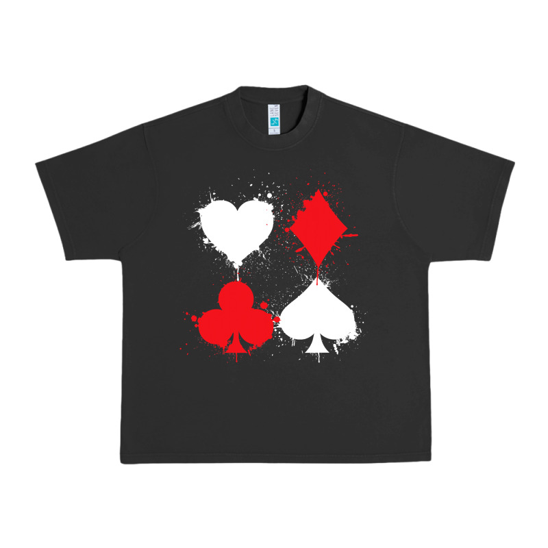 Playing Cards Poker Heart Spade Club Urban Heavy Tee by linhVisuals | Teevron