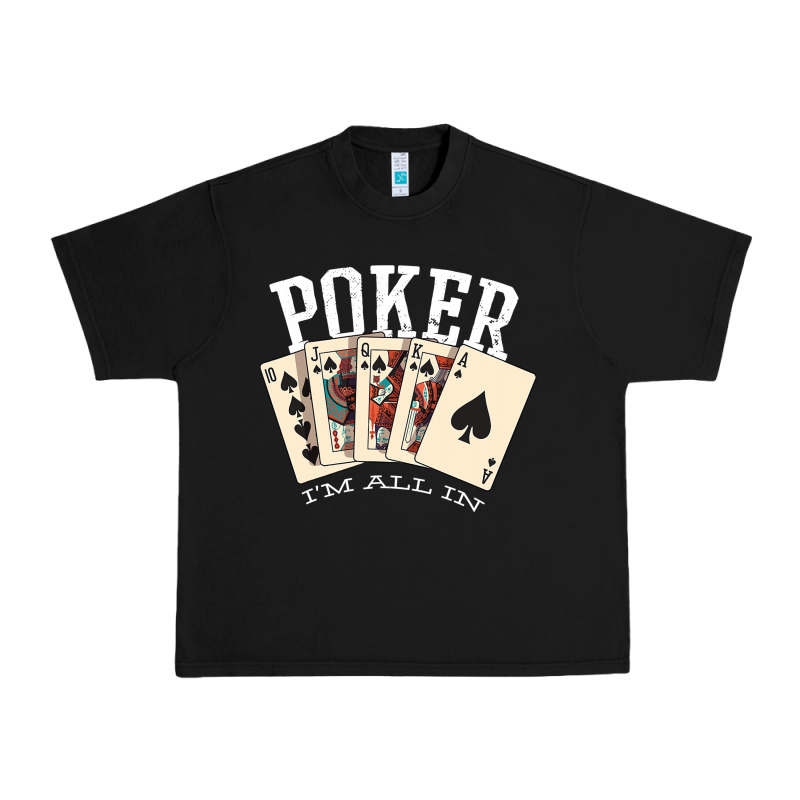 Poker All In Royal Flush Lucky Casino Urban Heavy Tee by linhVisuals | Teevron