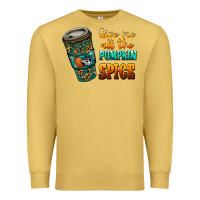 Antique Gold watercolor give me all the pumpkin spice Premium Sweatshirt - RanaPortraitStore