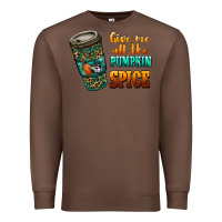 Chestnut watercolor give me all the pumpkin spice Premium Sweatshirt - RanaPortraitStore