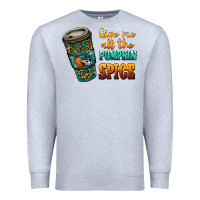Heather Grey watercolor give me all the pumpkin spice Premium Sweatshirt - RanaPortraitStore