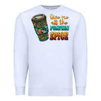 White watercolor give me all the pumpkin spice Premium Sweatshirt - RanaPortraitStore