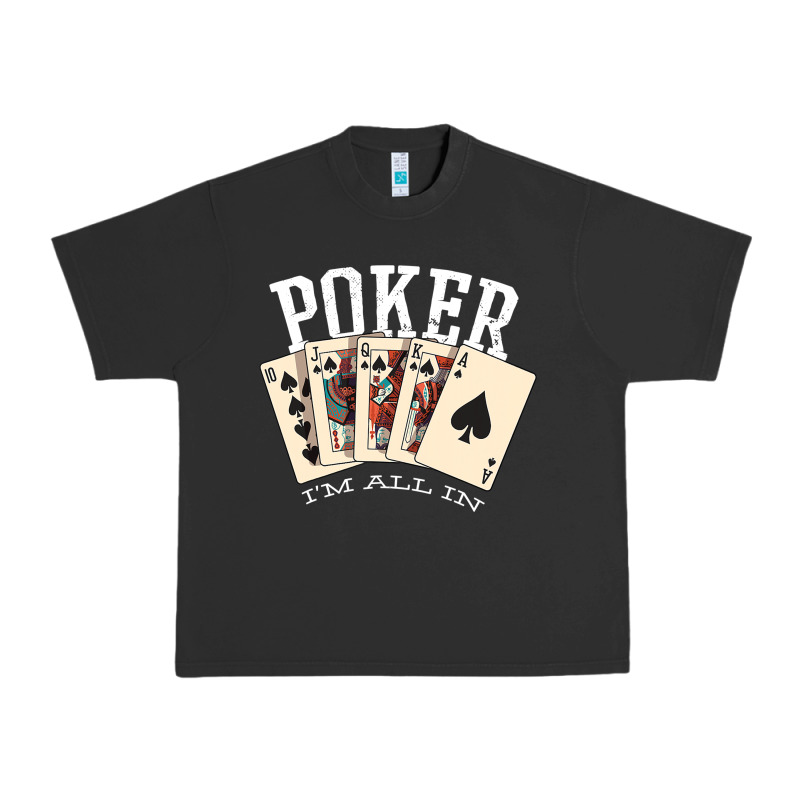 Poker All In Royal Flush Lucky Casino Urban Heavy Tee by linhVisuals | Teevron