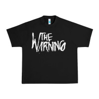 Black THE WARNING Urban Heavy Tee - linhVisuals