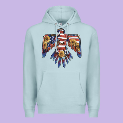 Thunderbird Usa Premium Hoodie Designed By Barkaloodesign