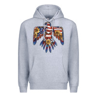 Heather Grey thunderbird usa Premium Hoodie - BarkalooDesign