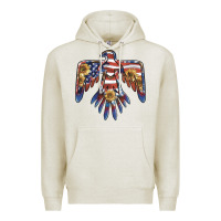 Oatmeal Heather thunderbird usa Premium Hoodie - BarkalooDesign