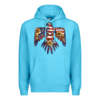 Ocean Blue thunderbird usa Premium Hoodie - BarkalooDesign