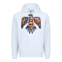 White thunderbird usa Premium Hoodie - BarkalooDesign