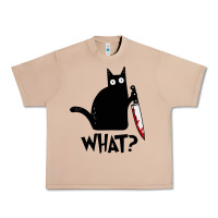 Burro Halloween Cat With Knife What Urban Heavy Tee - linhVisuals