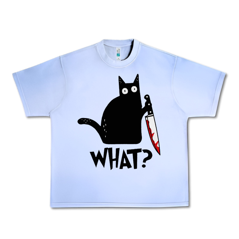 Halloween Cat With Knife What Urban Heavy Tee by linhVisuals | Teevron