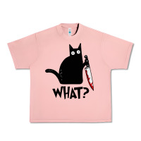 Salmon Halloween Cat With Knife What Urban Heavy Tee - linhVisuals