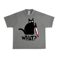 Tornado Halloween Cat With Knife What Urban Heavy Tee - linhVisuals