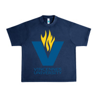 Navy university of vincennes Urban Heavy Tee - linhVisuals