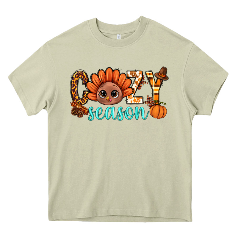 Turkey Cozy Season Thanksgiving Bbs Heavy Core Tee by BundleAndBundleShop | Teevron