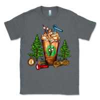 Charcoal Heather camping cold drink frappe Classic Tee - FaDigitalArtStudio