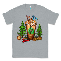 Heather Grey camping cold drink frappe Classic Tee - FaDigitalArtStudio
