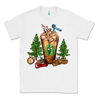 White camping cold drink frappe Classic Tee - FaDigitalArtStudio