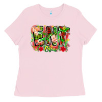 Bubblegum Pink ent crew christmas Ladies Tee - CowhideDigitalArt