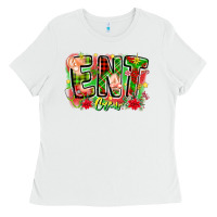 White ent crew christmas Ladies Tee - CowhideDigitalArt