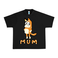 Black bluey mom Urban Heavy Tee - linhVisuals