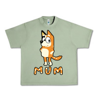 Oil Green bluey mom Urban Heavy Tee - linhVisuals