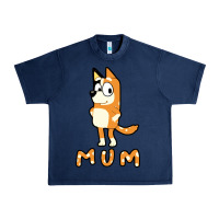Navy bluey mom Urban Heavy Tee - linhVisuals